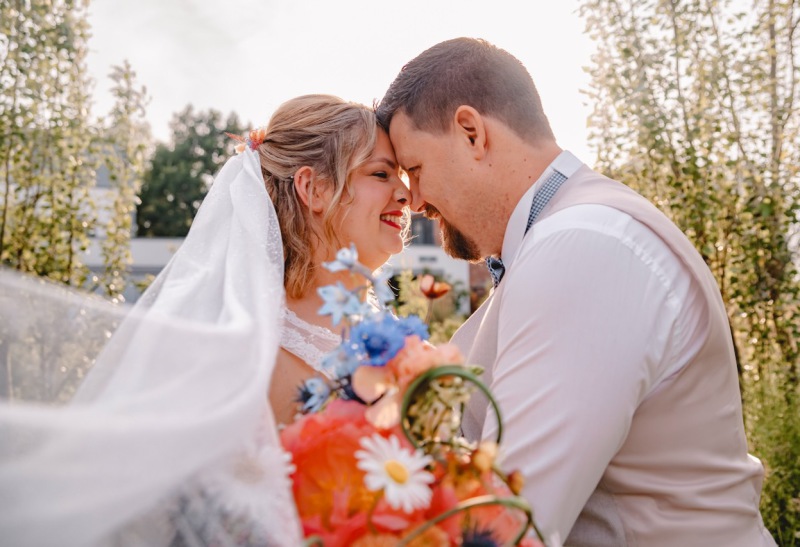 Emotionale Hochzeitsfotografie Brautpaar Nähe